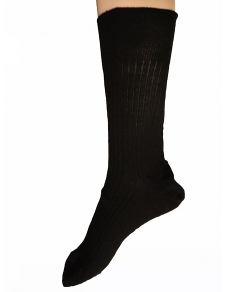 Calzino in lana Merino bio extrafine - col. nero