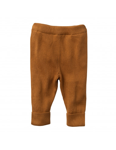 Baby leggings in cotone biologico - col. caramel