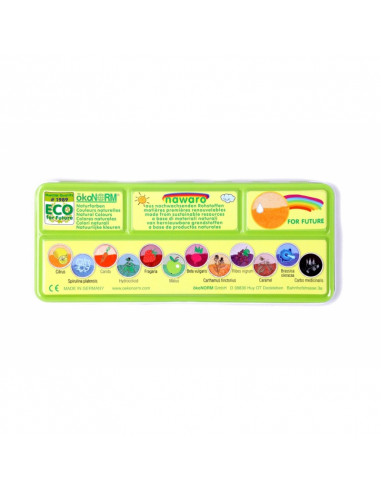 Acquerelli a base vegetale - set da 12 colori