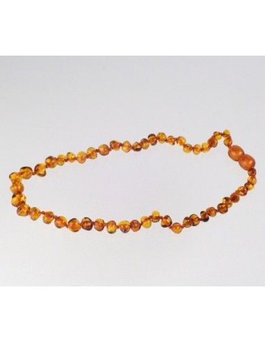 Collana d'ambra - perle barocco cognac