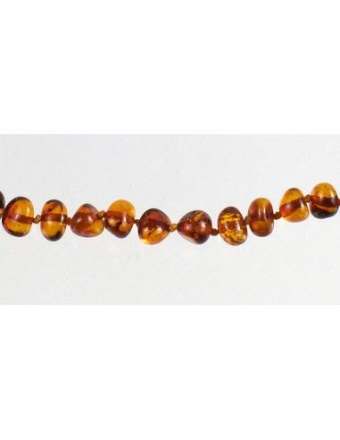Collana d'ambra - perle barocco cognac