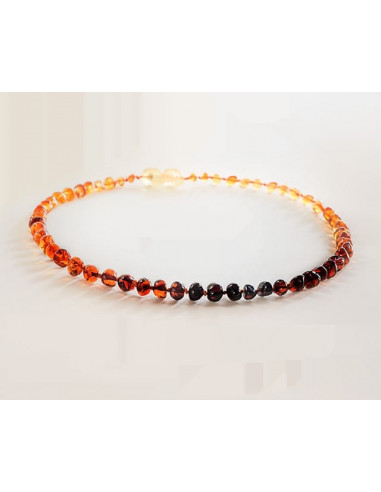 Collana d'ambra - perle barocco arcobaleno