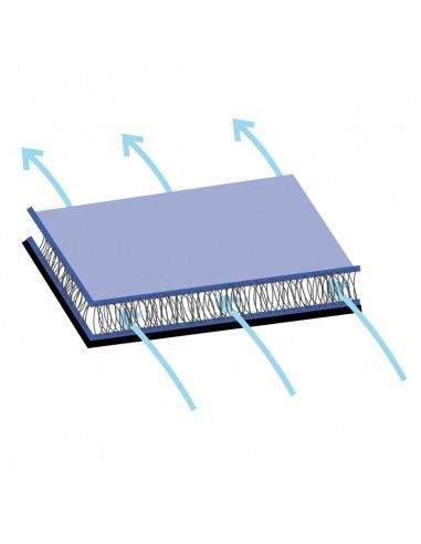 Federa traspirante per passeggino - col. vintage blu