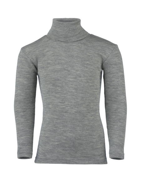 Dolcevita in lana seta - col. grigio chiaro melange