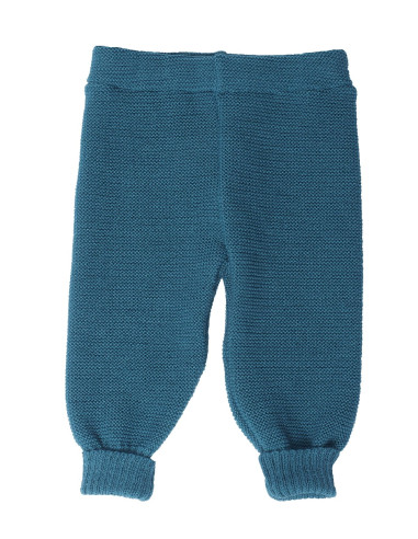 Leggings baby in lana Merino col. verde smeraldo