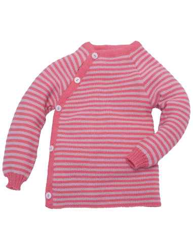 Pullover baby in lana Merino - righe...