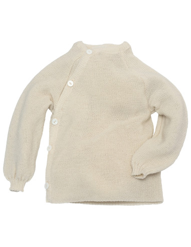 Pullover baby in lana Merino col. ecrù