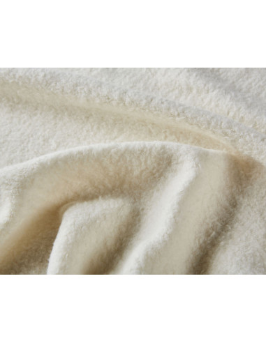 Peluche di cotone biologico 260gr/m²- col. bianco naturale