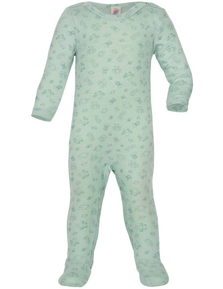 Tutina da notte in lana seta -col. menta