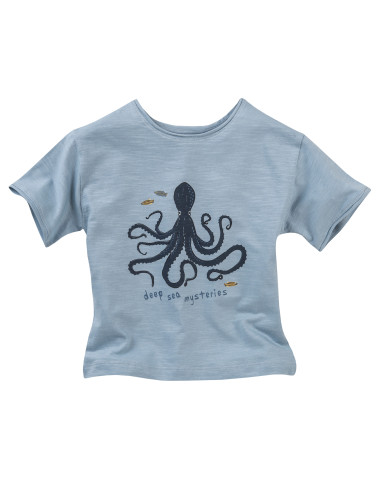T-Shirt in cotone bio "Octopus" -...