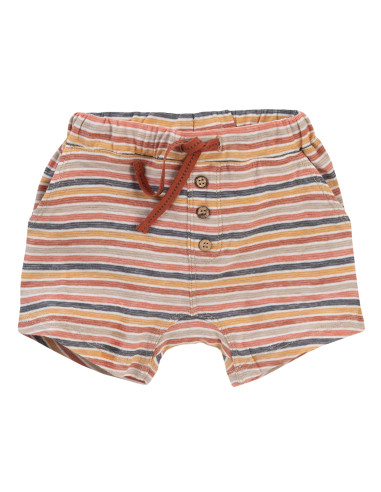 Baby shorts in cotone bio a righe...