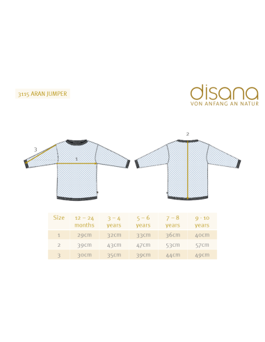 Aran Pullover Disana Pullover Rosa Disana Aran-Pullover