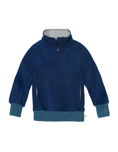 Pullover a mezza zip in lana Merino...