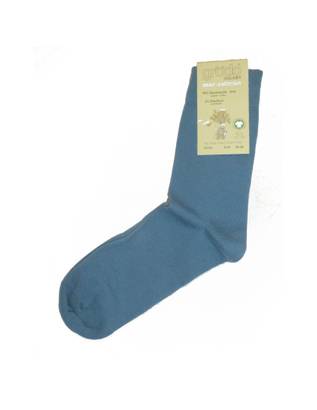 Calzini corti in cotone bio - col. blu polare