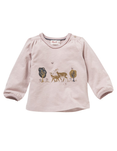 Maglietta baby in cotone bio "Cervi -...