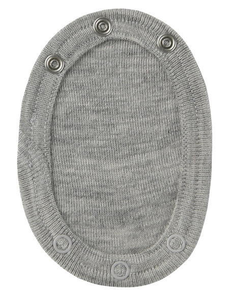 Prolunga per body in lana seta Engel - col. grigio chiaro melange