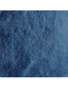 Lana cardata colore blu...