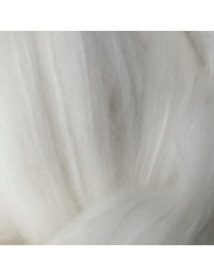 Lana filata bianca mista...