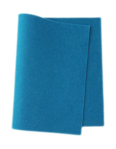 Panno in feltro di lana - blu medio 601