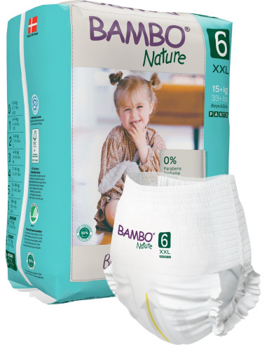 Pannolini a mutandina Bambo Nature taglia 6  (18+ kg ) -pacco risparmio