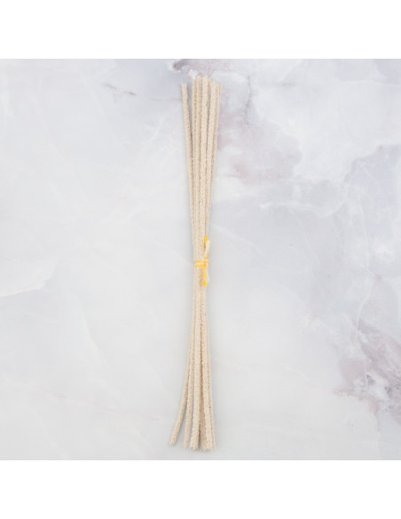 Scovolini lunghi in ciniglia di cotone 27cm - 10pz
