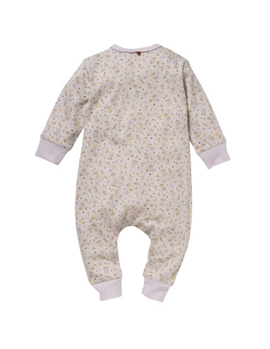Tutina intera in cotone bio - col. beige fantasia