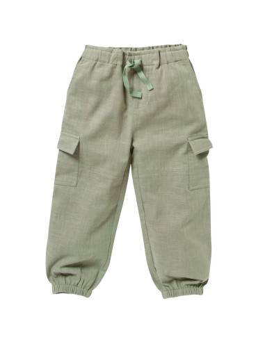 Pantalone cargo in mussola di cotone...