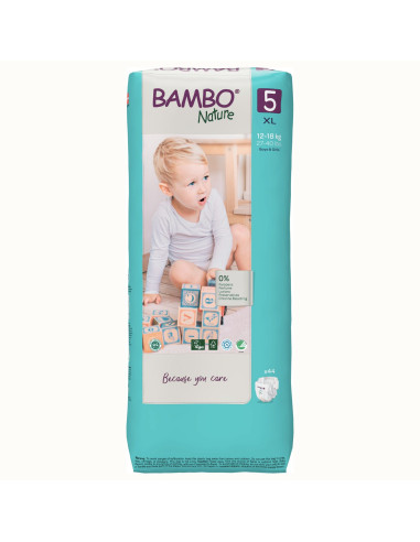 Pannolini ecologici Bambo Nature Eco friendly Taglia 5 (12-18 kg)