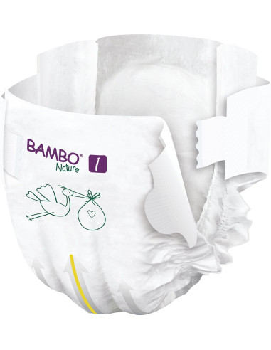 Pannolini ecologici Bambo Nature Eco friendly Taglia 1 (2-4 kg) - pacco scorta