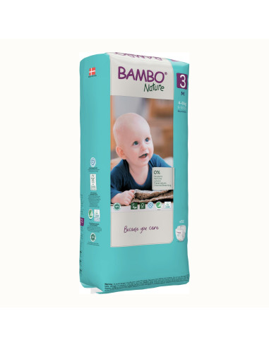 Pannolini ecologici Bambo Nature Eco Friendly Taglia 3 (4-8 kg) - pacco scorta