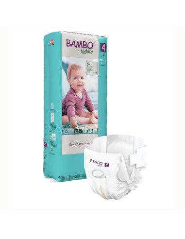 Pannolini ecologici Bambo Nature Eco friendly Taglia 4 (7-14 kg) - pacco scorta