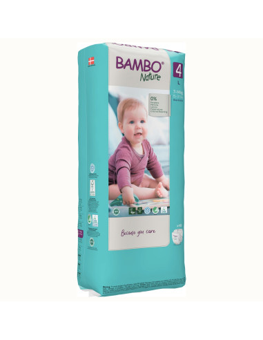 Pannolini ecologici Bambo Nature Eco friendly Taglia 4 (7-14 kg) - pacco scorta