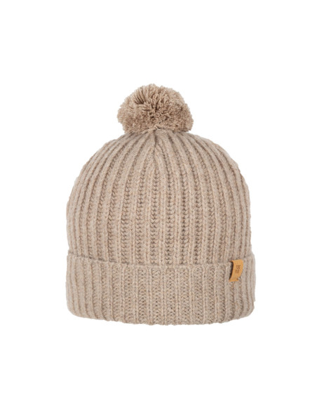 Cappello Mini-Bommel  in lana Merino e cashmire con pon-pon