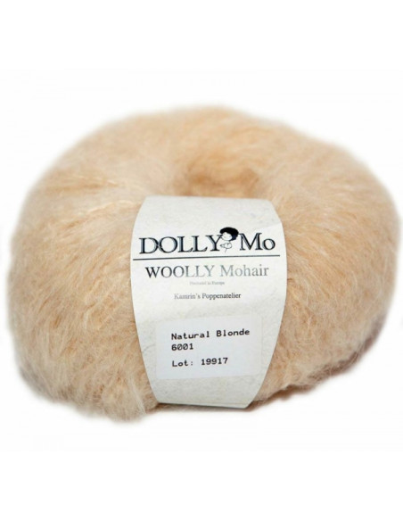 Dolly Mo Woolly Mohair -col. Natural Blonde