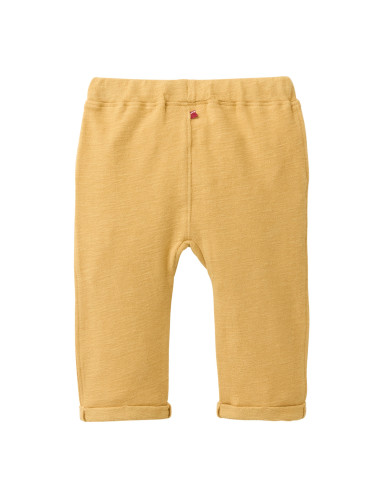 Pantalone baby in cotone bouclé - col. giallo