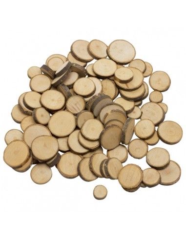 Dischetti in legno naturale per...