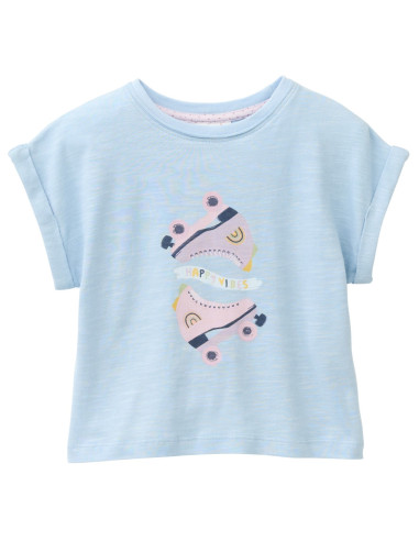T-Shirt in cotone bio "Skates" - col....