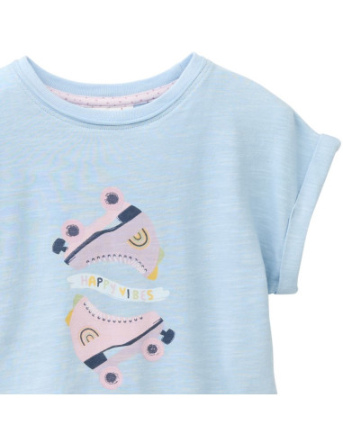 T-Shirt in cotone bio "Skates" - col.... T-Shirt in cotone bio "Skates" - col....