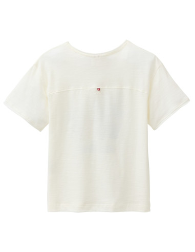 T-Shirt in cotone bio "Cool Vibes" - col. bianco