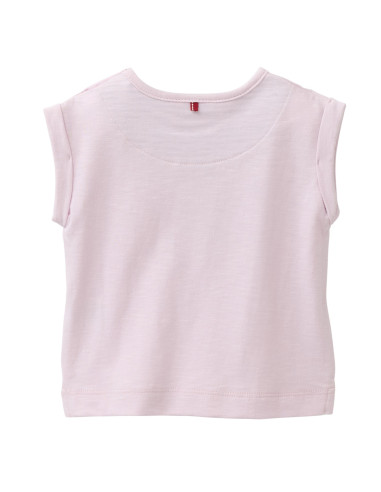 T-Shirt baby in cotone biologico "Sweet Summer" - col. rosa
