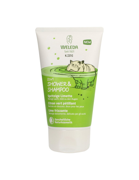 Kids 2in1 Shower & Shampoo Lime - 150ml
