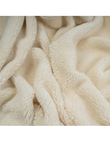 Peluche di cotone biologico 430gr/m²- col. bianco naturale