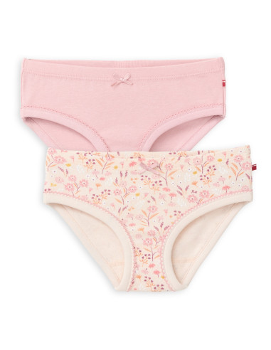 Slip in cotone biologico "Fiori" -...