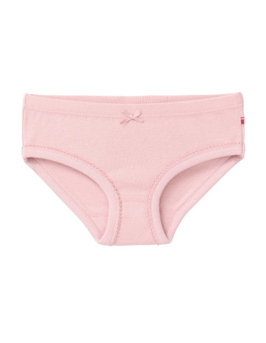 Slip in cotone biologico "Fiori" - set da 2 pz - col. rosa