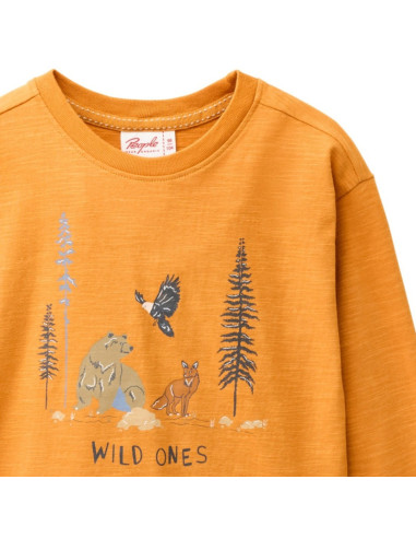 Maglietta lunga in cotone bio "Wild... Maglietta lunga in cotone bio "Wild...