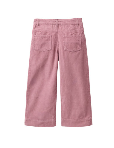Pantalone in velluto di cotone bio - col. malva scuro