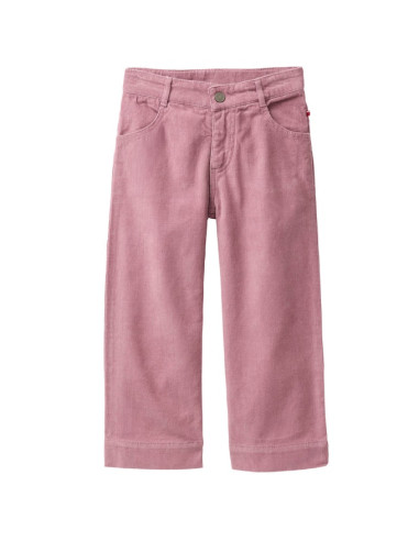 Pantalone in velluto di cotone bio - col. malva scuro