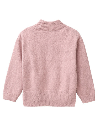 Pullover in cotone bio -col. rosa antico