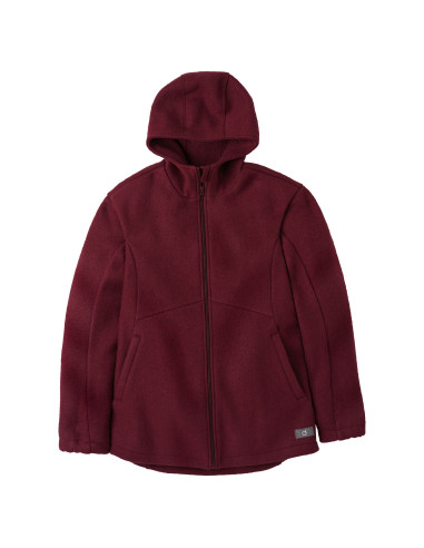 Giacca donna in lana cotta - col. cassis