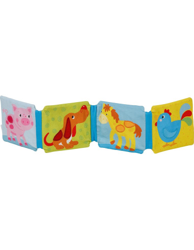 Libro attività con animali in cotone